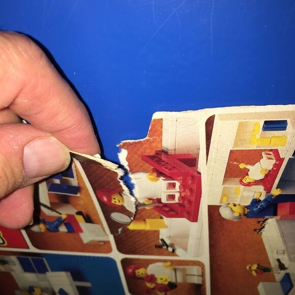 1970’s Vintage Lego Blocks set 261 Bathroom - used damaged box old Deadstock - Picture 7 of 9